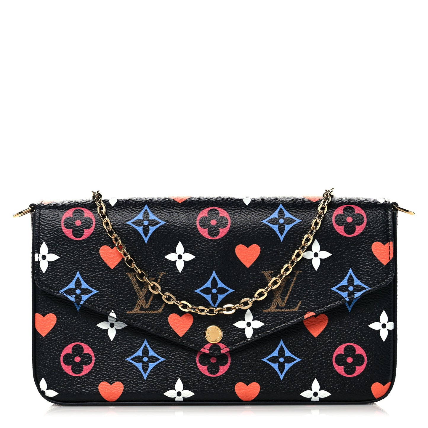 Game On Felicie Chain Wallet Black