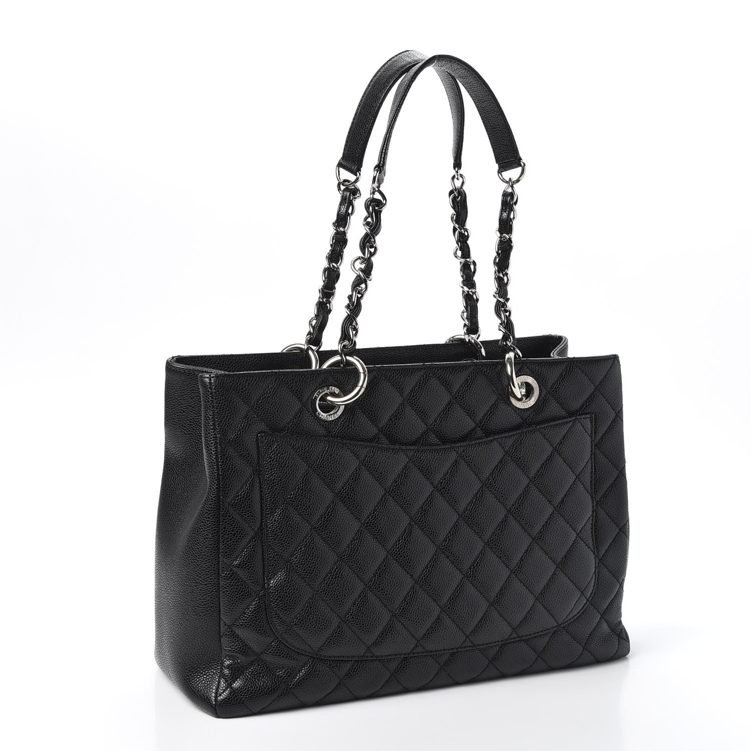 Chanel Caviar Quilted Grand Shopping Tote GST Black 2 of 9