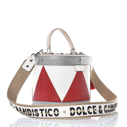 Dolce & Gabbana Dauphine Lizard Fur Dolce Drum Satchel 3 of 9