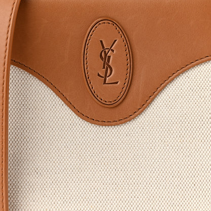 Saint Laurent Linen Calfskin Le Monogramme Coeur 8 of 10