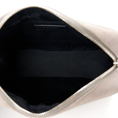 Saint Laurent Lambskin Suede Monogram Small Lou Camera Bag  Fog 5 of 10