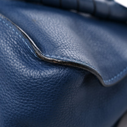 Chloe Calfskin Medium Marcie Satchel Royal Navy 11 of 21