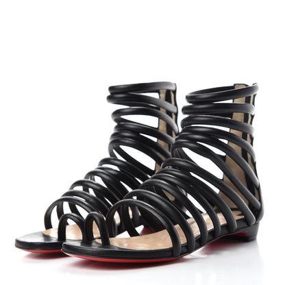 Christian Louboutin Nappa Catchetta Flats 35 Black 3 of 8