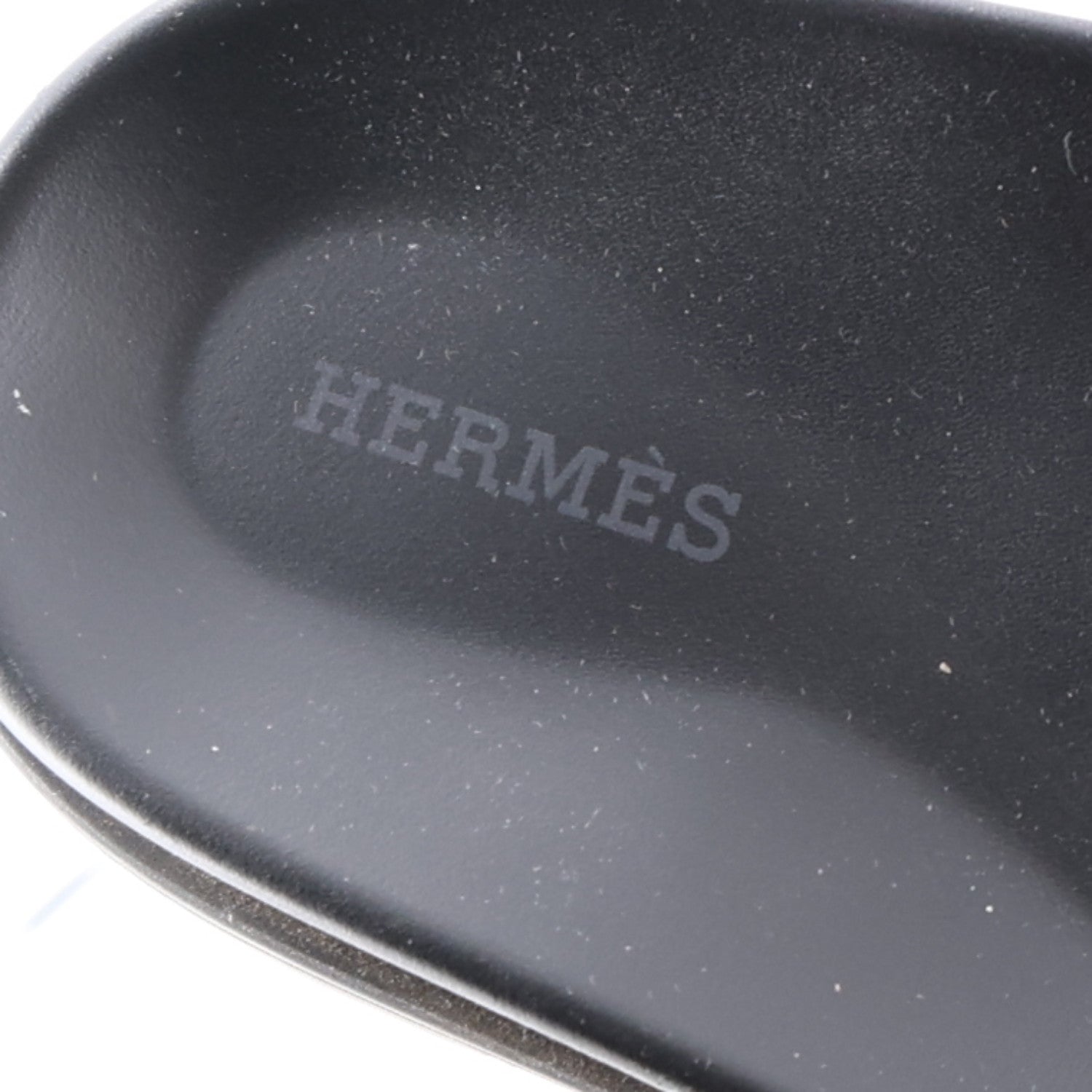 Hermes Calfskin Mens Chypre Sandals 42 Black 9 of 11