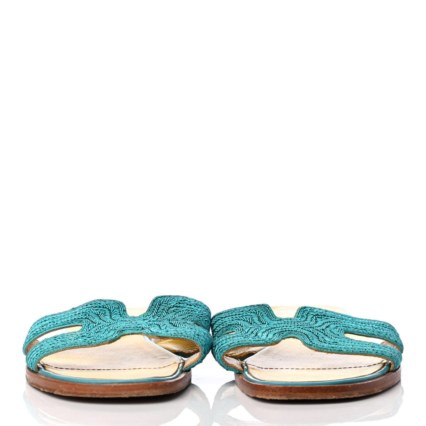 Dabka Embroidered Chevron Oran Sandals 38