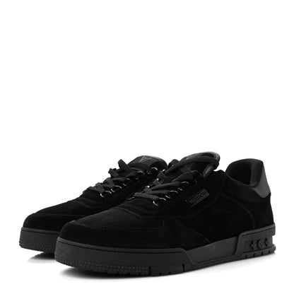 Louis Vuitton Suede Mens LV Trainer Sneakers 9 Black 3 of 10