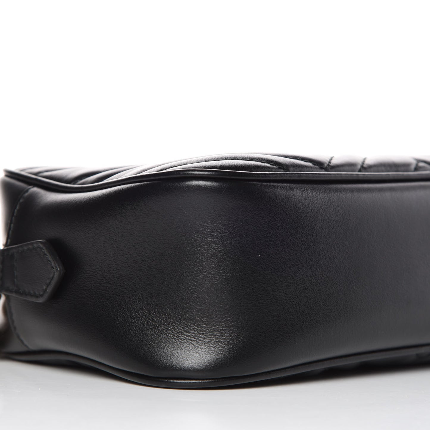 Calfskin Matelasse Small GG Marmont Chain Shoulder Bag Black