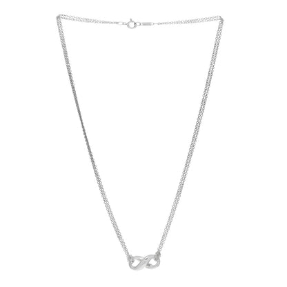 Tiffany Sterling Silver Figure 8 Pendant Necklace 3 of 4