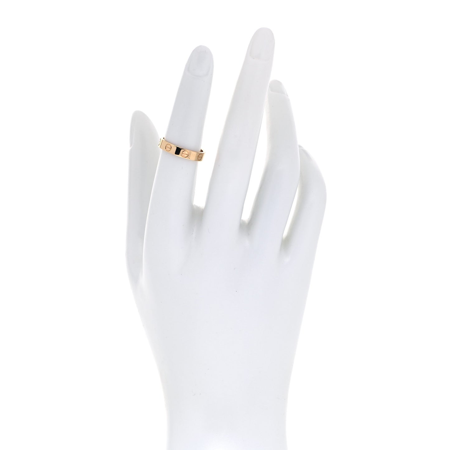 18K Yellow Gold 3.5mm LOVE Wedding Band Ring 51 5.75