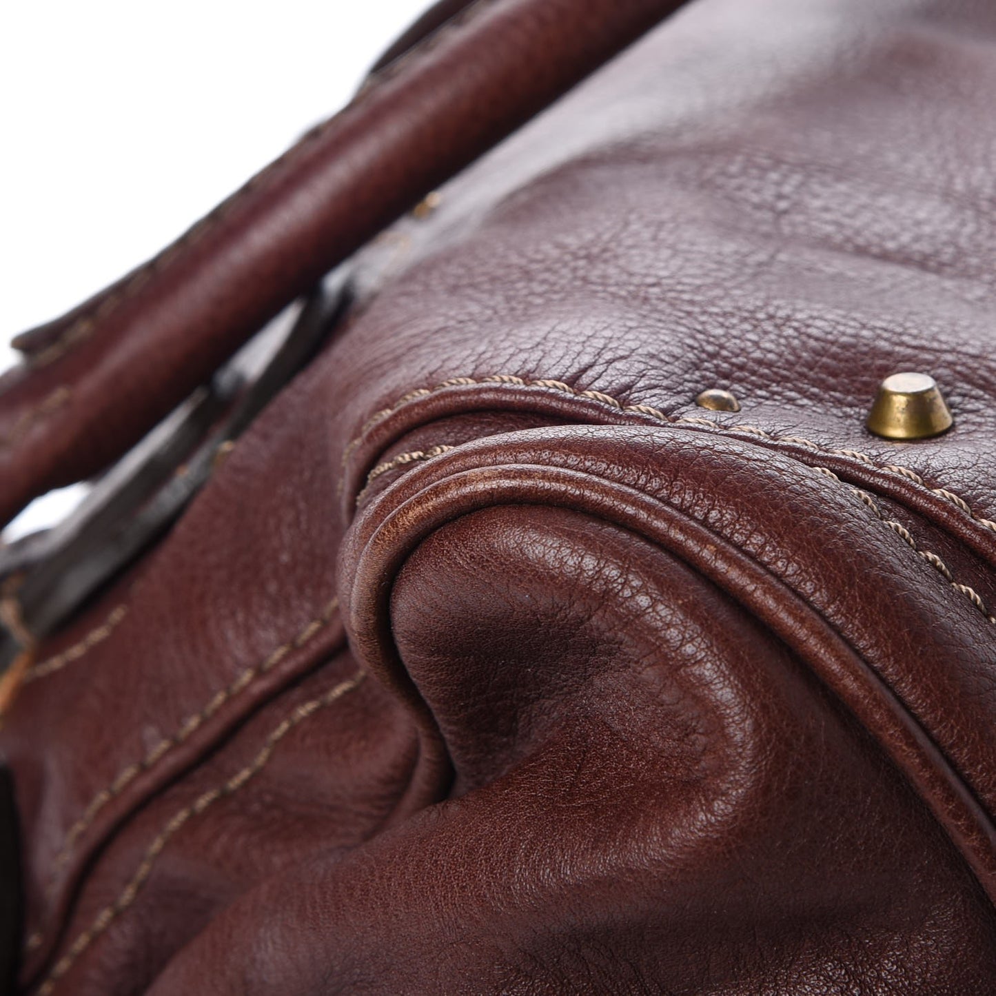 Calfskin Medium Paddington Satchel Chocolate