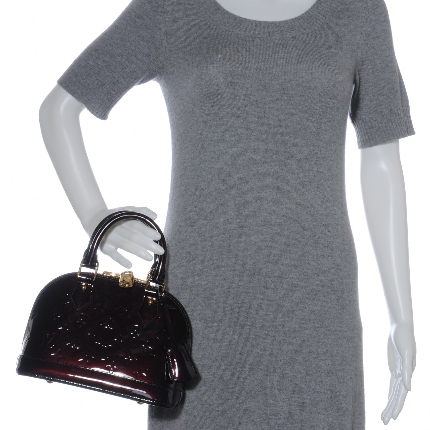 Louis Vuitton Vernis Alma BB Amarante 2 of 7