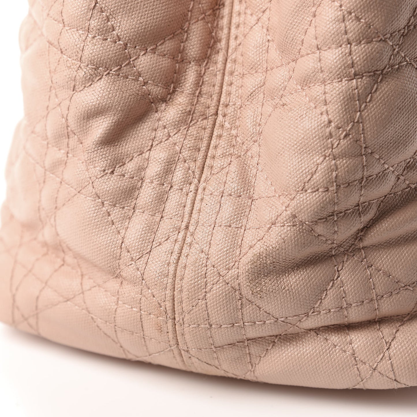 Coated Canvas Cannage Medium Panarea Tote Rosato
