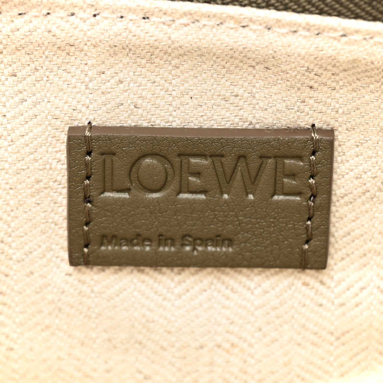 Loewe Calfskin Mini Hammock Hobo Vintage Khaki 6 of 12