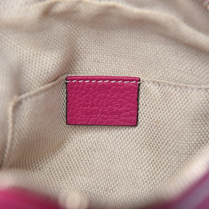 Gucci Pebbled Calfskin Small Soho Disco Bag Bright Bougainvillea 6 of 9