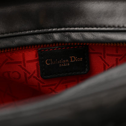 Christian Dior Lambskin Cannage Medium Lady Dior Black 6 of 12