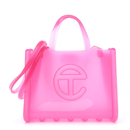 Telfar x MELISSA Jelly Medium Shopping Bag Clear Pink 1 of 9