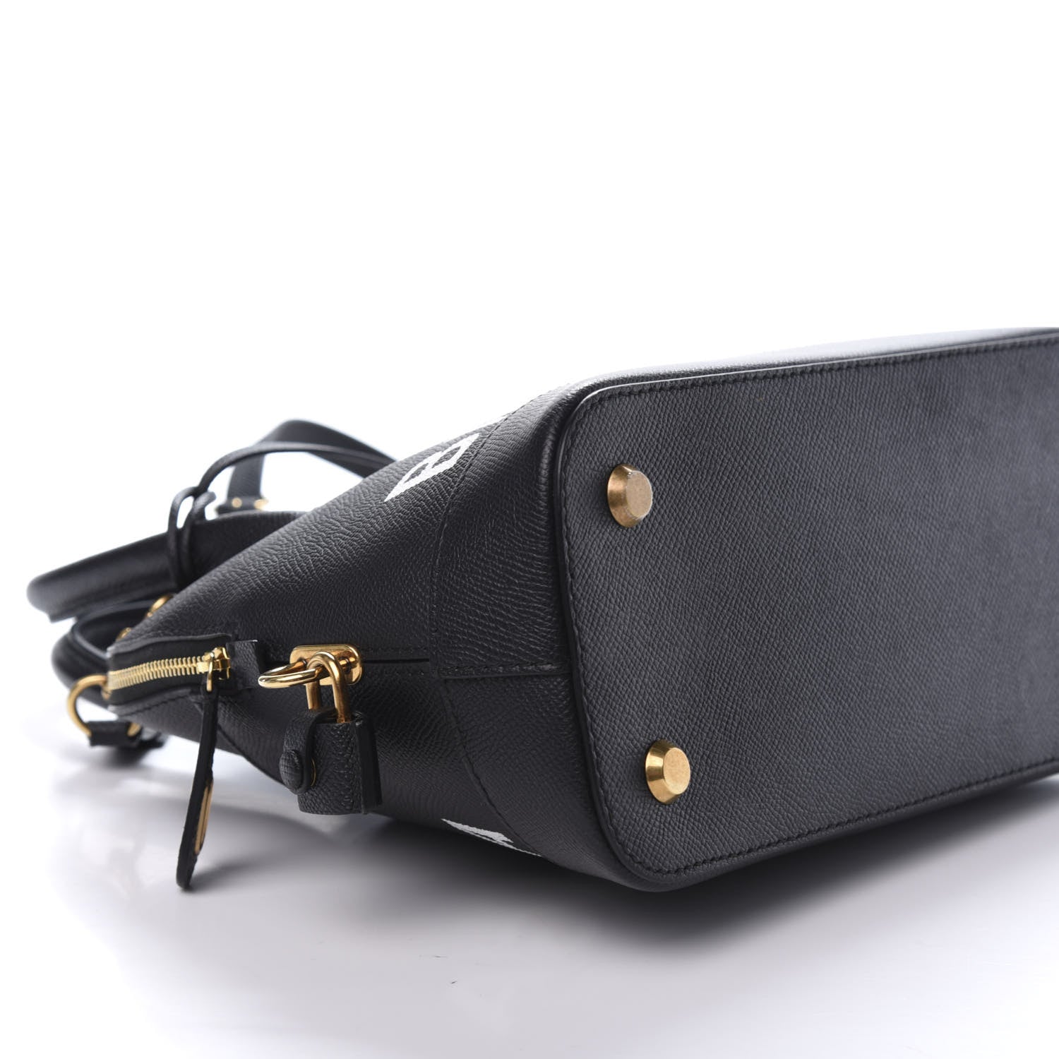 Balenciaga Signature Grained Calfskin Logo S Ville Top Handle Bag Black 6 of 9