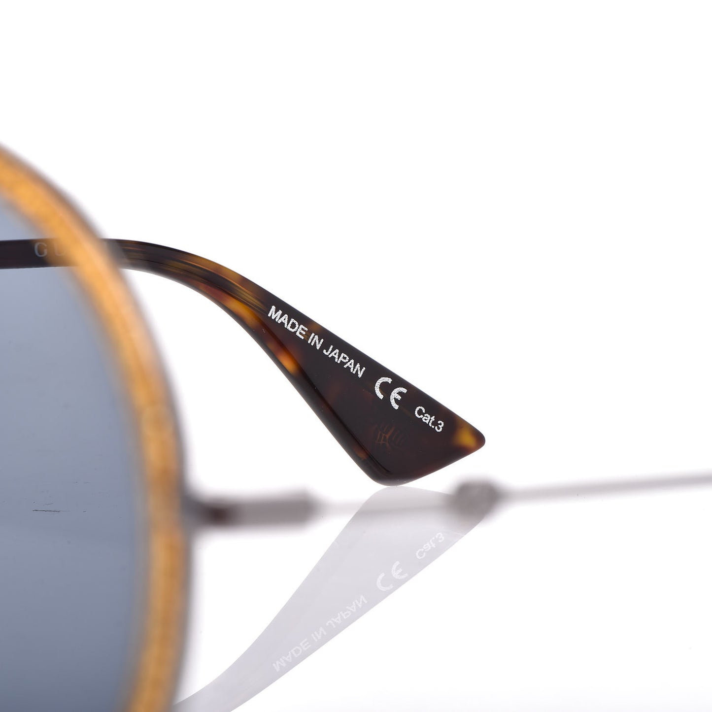 Round Frame Glitter Sunglasses GG0061S Yellow