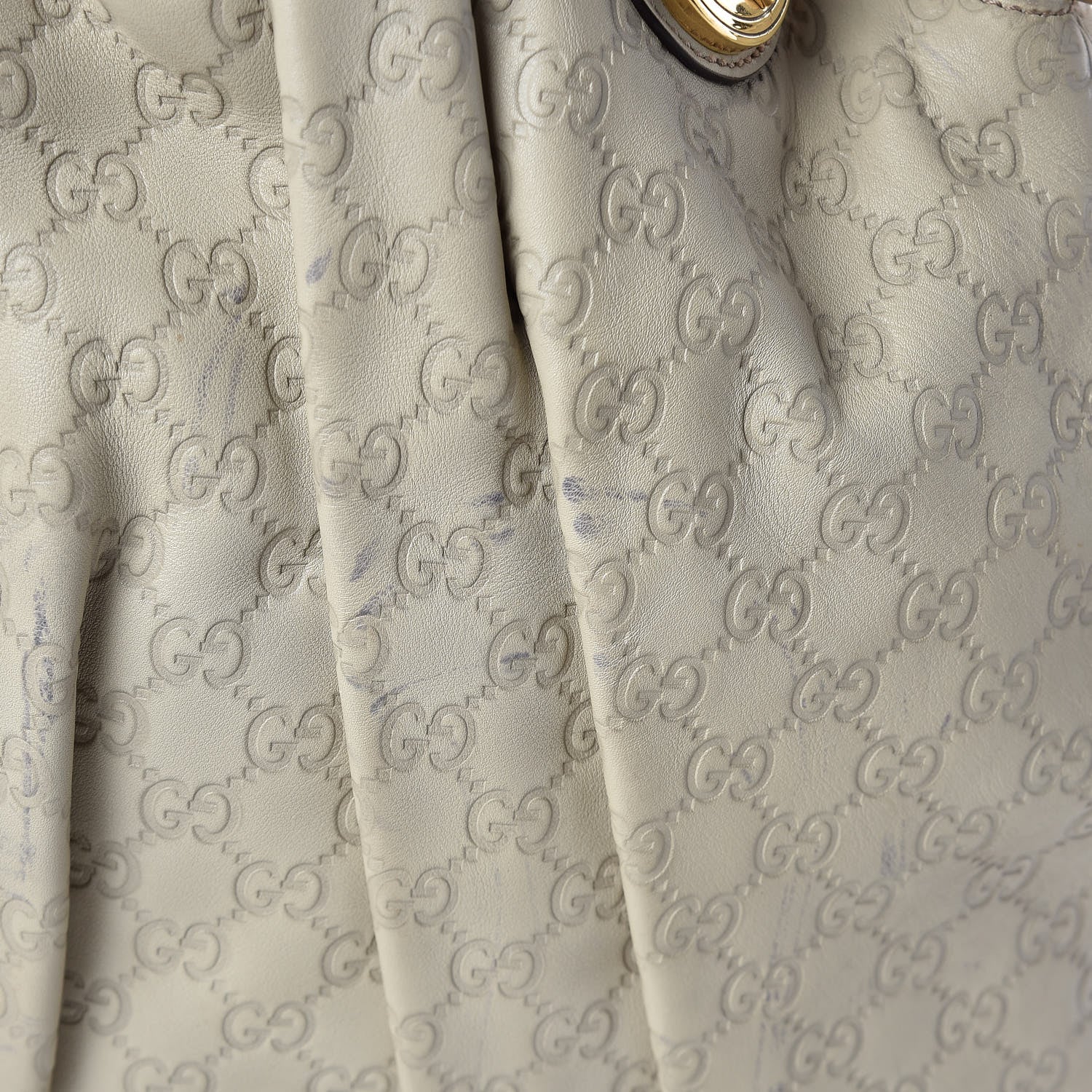 Gucci Guccissima Medium Hysteria Top Handle Bag Off White 11 of 19