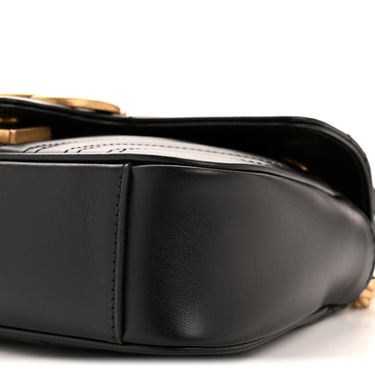 Gucci Calfskin Matelasse Mini GG Marmont Shoulder Bag Black 10 of 14