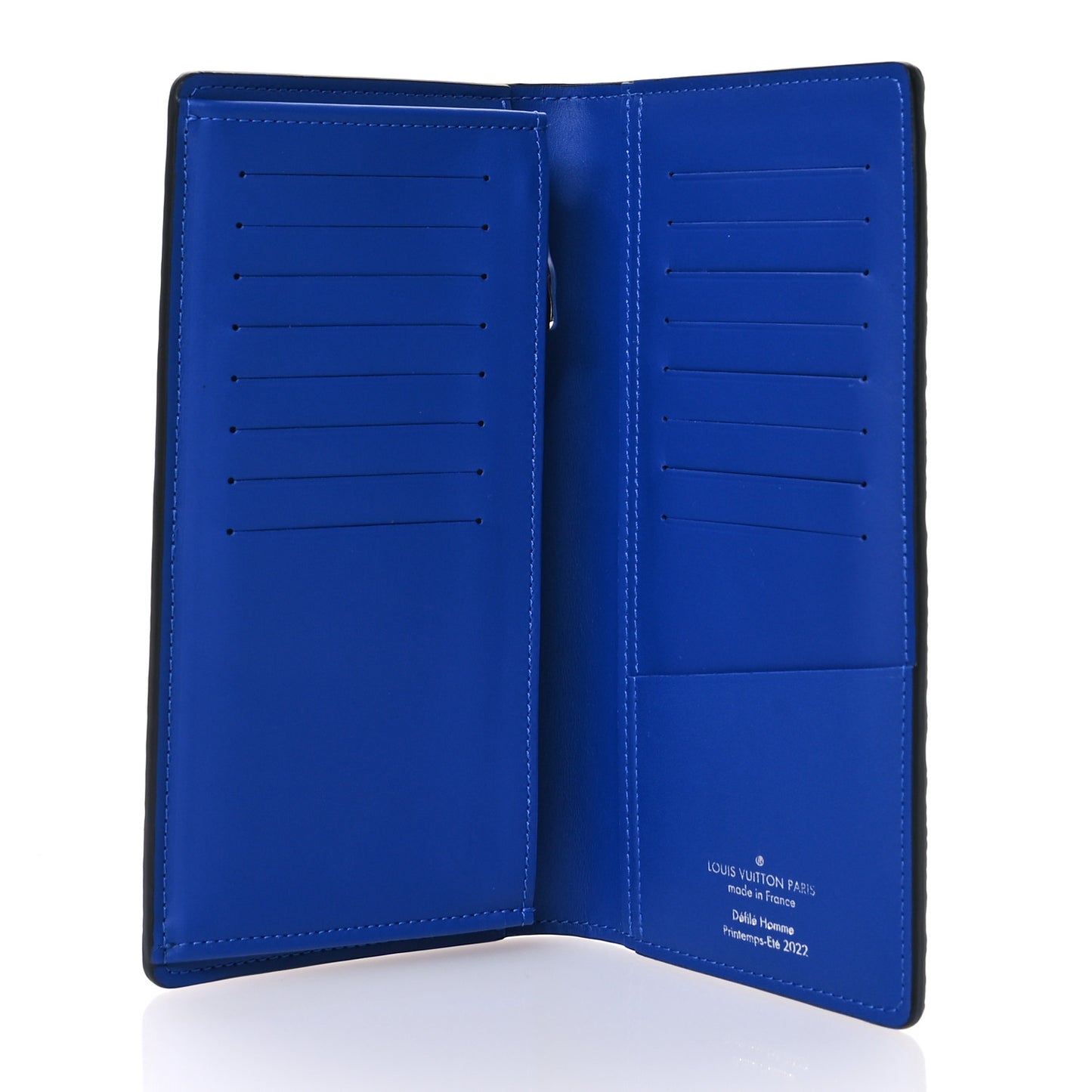 Taurillon Illusion Brazza Wallet Bleu Vert