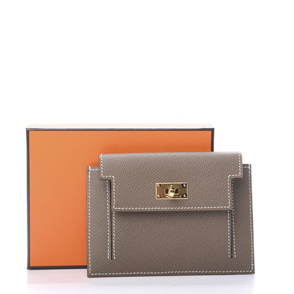 Hermes Epsom Kelly Pocket Compact Wallet Etoupe 7 of 7