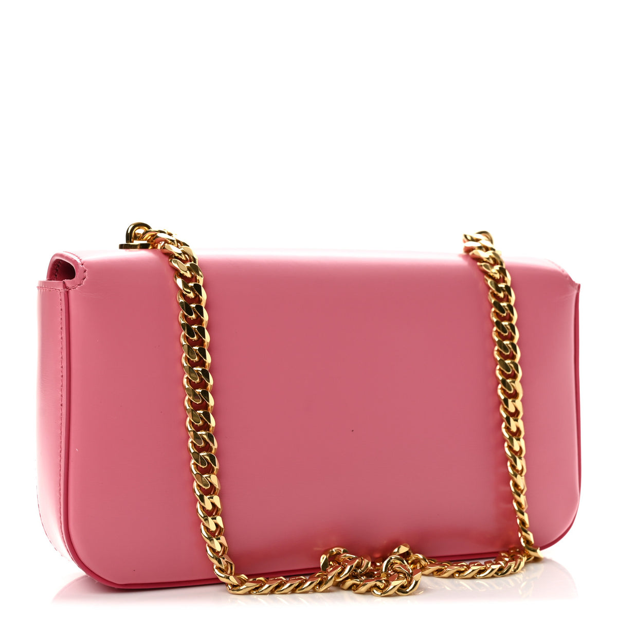 Celine Shiny Calfskin Claude Chain Shoulder Bag Rose 3 of 14