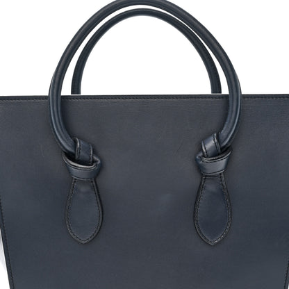 Celine Palmelato Calfskin Mini Tie Knot Tote Navy Blue 10 of 15