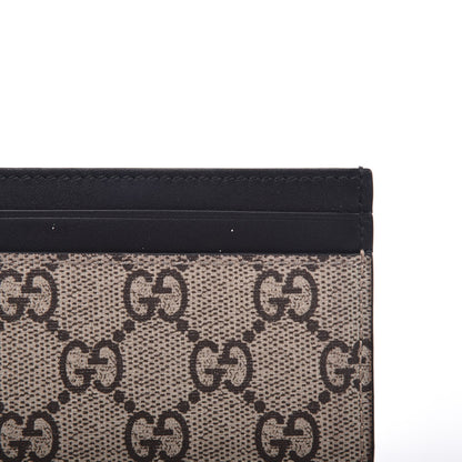 Gucci GG Supreme Monogram Kingsnake Card Holder Beige Black 10 of 12