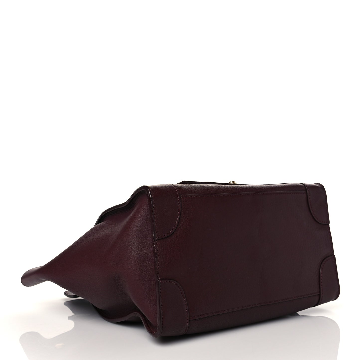 Smooth Calfskin Mini Envelope Luggage Burgundy