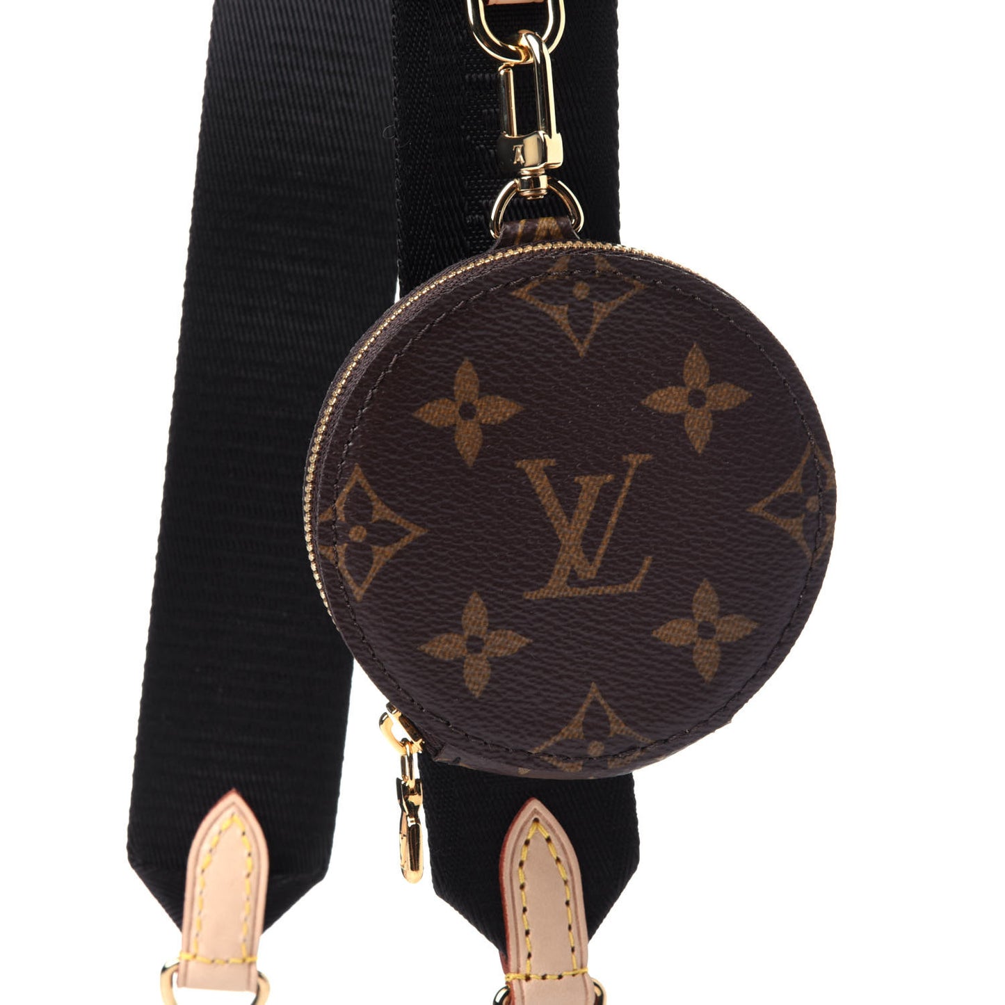 Monogram Multi Pochette Accessories Bandouliere Shoulder Strap Black
