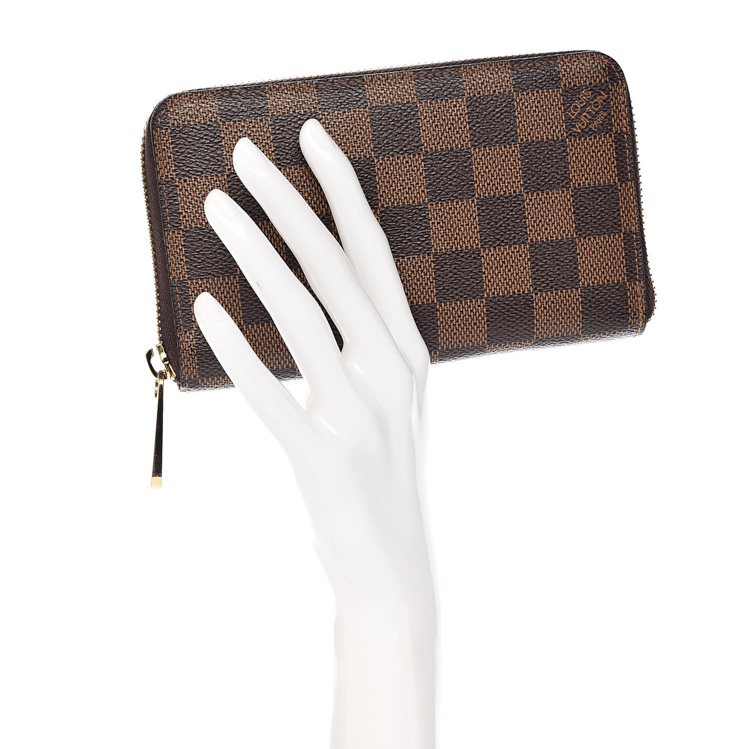 Louis Vuitton Damier Ebene Compact Zippy Wallet 2 of 7