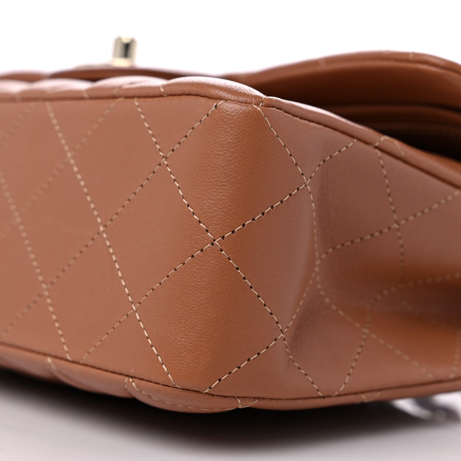 Chanel Lambskin Quilted Small Double Flap Brown 9 of 9