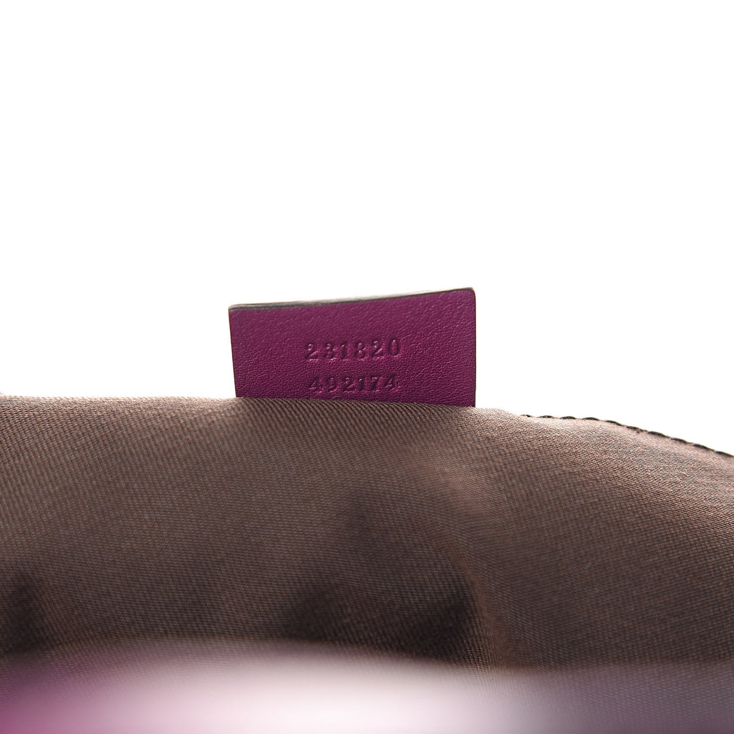 Guccissima Charmy Shoulder Bag Purple