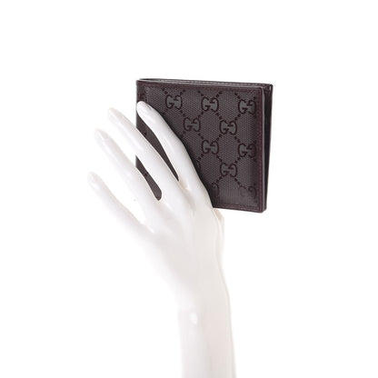 Gucci Imprime Monogram Bi-Fold Wallet Bordeaux 2 of 13