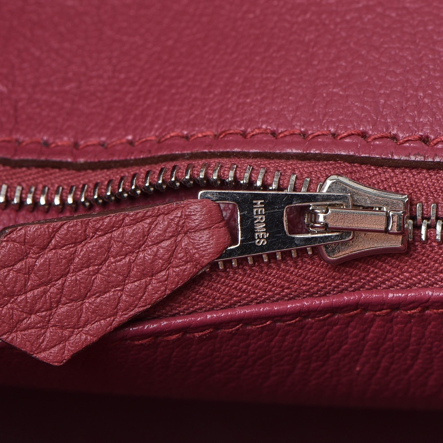 Hermes Taurillon Clemence Birkin 35 Bois de Rose 17 of 34