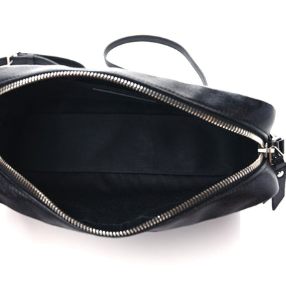 Saint Laurent Lambskin Monogram Embossed Small Lou Camera Bag Black 5 of 11