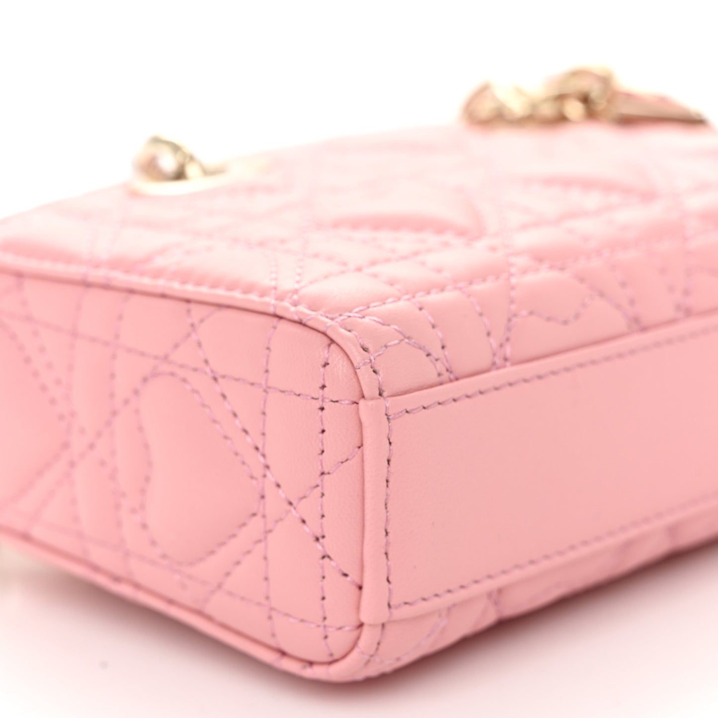 Lambskin Cannage Dioramour Micro Lady D-Joy Melacoton
