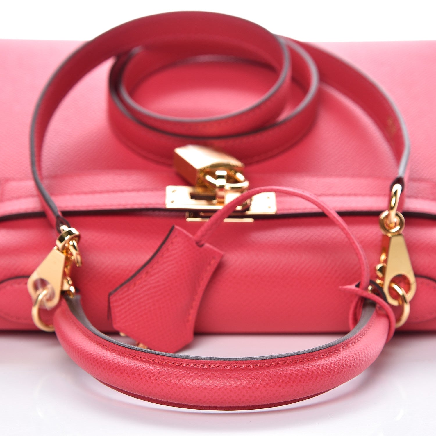 Hermes Epsom Kelly Sellier 25 Rose Extreme 8 of 37