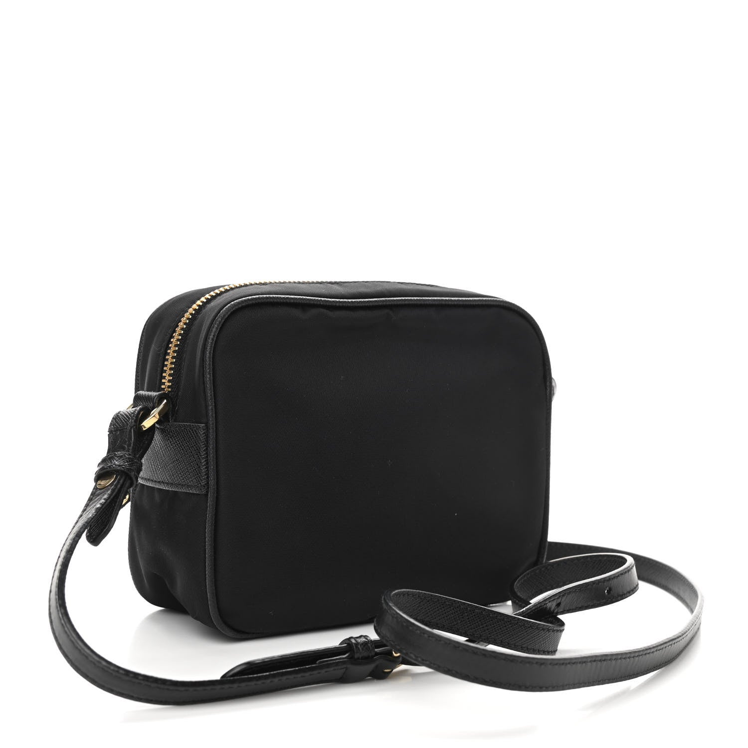 Prada Nylon Saffiano Double Zip Camera Bag Black 4 of 9