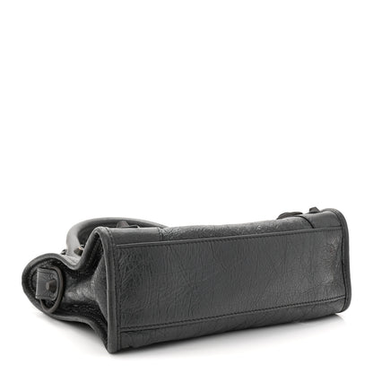 Balenciaga Agneau Arena Classic Hardware Le City Mini  Volcanic Rock 4 of 11