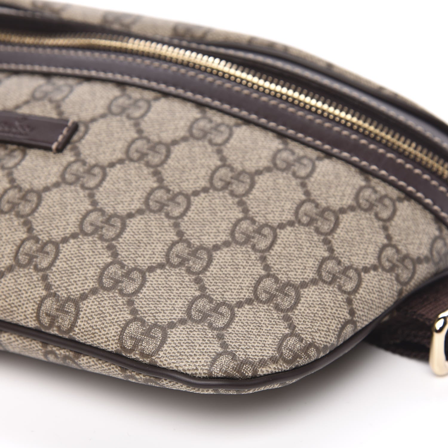 Gucci GG Supreme Monogram Belt Bag Dark Brown 10 of 10