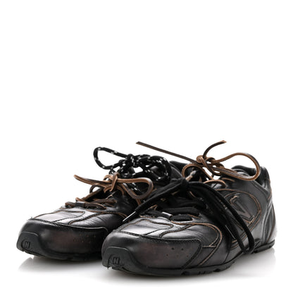 Miu Miu X NEW BALANCE Vitello Deco 530 SL Sneakers 37 Black 4 of 9