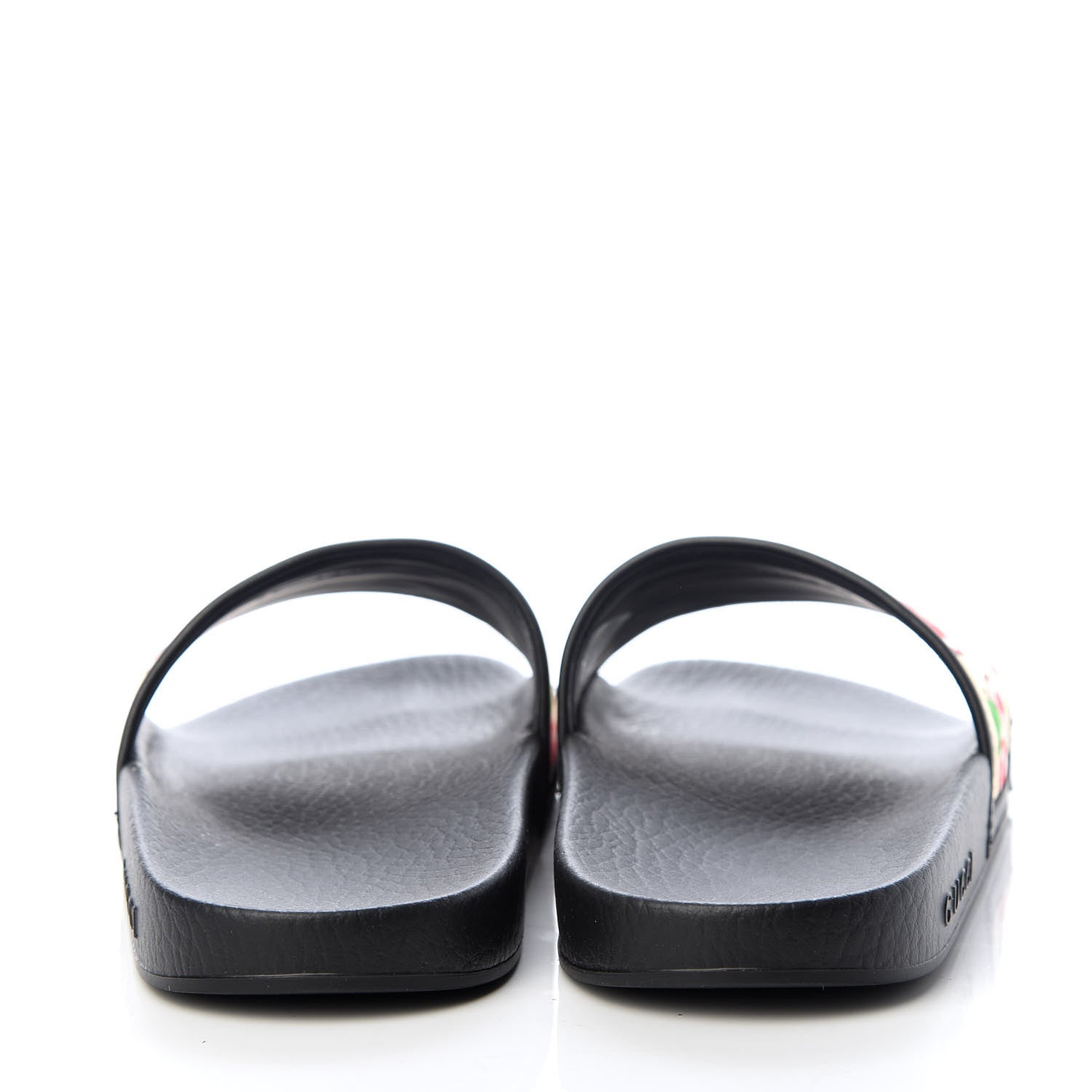Gucci Canvas GG Apple Slide Sandals 37 Ivory Red 7 of 11
