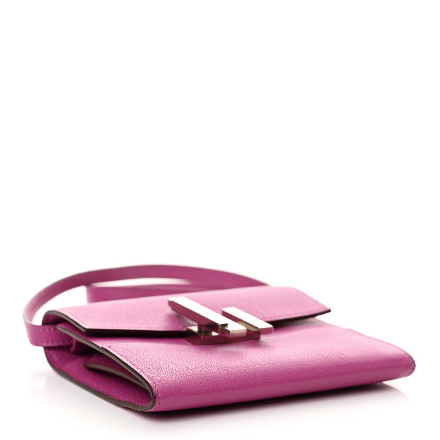 Hermes Chevre Mysore Mini Cinhetic Wallet Rose Pourpre 5 of 11