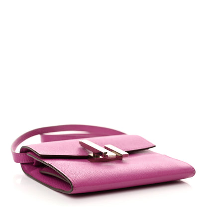 Hermes Chevre Mysore Mini Cinhetic Wallet Rose Pourpre 5 of 11