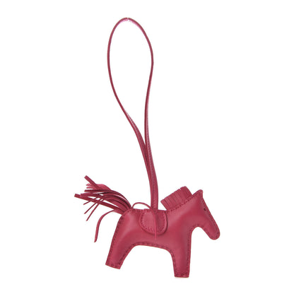 Hermes Milo Lambskin Grigri Rodeo Horse Bag Charm PM Rose Mexico 1 of 4
