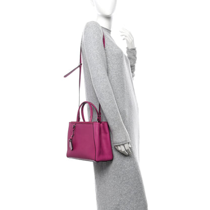 Fendi Vitello Elite Petite 2Jours Tote Magenta 2 of 11