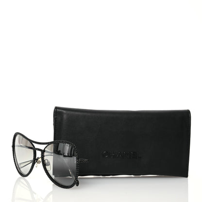 Chanel Crystal Aviator Sunglasses 71108 Black 10 of 10