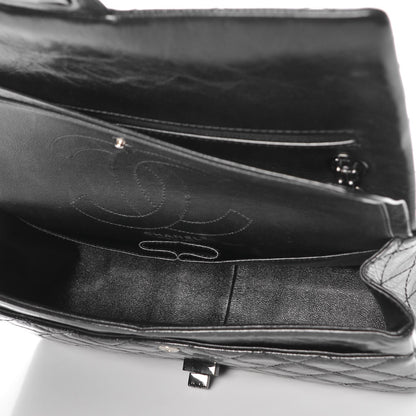 Chanel Glazed Calfskin Quilted 2.55 Reissue 226 Flap So Black 7 of 18